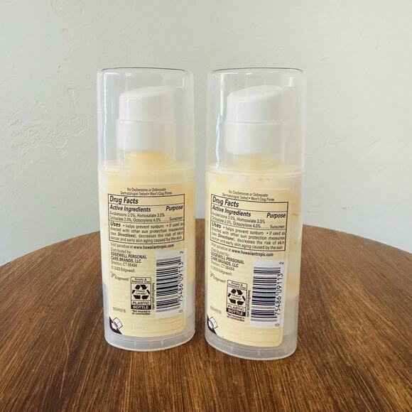 Hawaiian Tropic Weightless Hydration Face Sunscreen SPF 30 Lot Of 2 Sealed 1.7oz - Picture 2 of 5